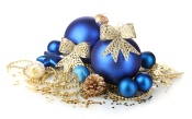 Blue-Gold Ornaments for the Christmas Tree