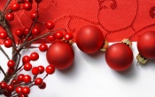 Red Christmas Ornaments 1920x1200
