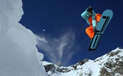 Snowboarding, jump