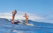 Kelia Moniz, surfing