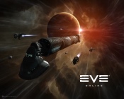 Eve Online, Interceptors and Assault Frigates escort an Iteron-class cargo hauler