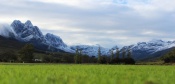 Snow on the mountains, Stellenbosch, South Africa