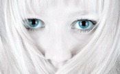 Frozen Girl With Blue Eyes
