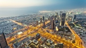 View from Burj Khalifa, Dubai, UAE