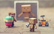 Danbo and Other Toys to Play Football