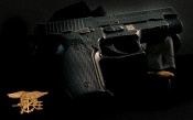 US Navy Seal Pistol with QR code