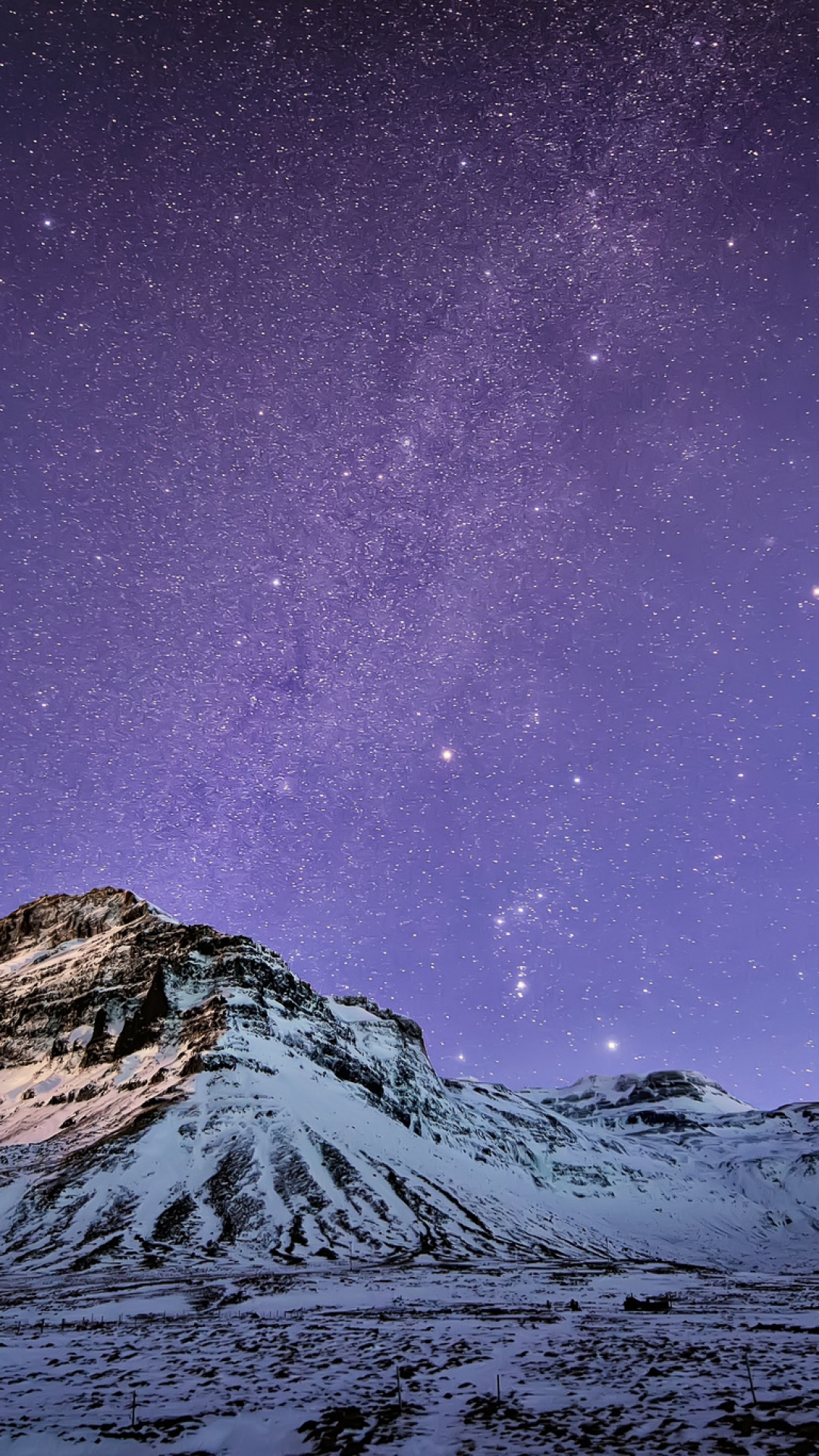 Snow Mountain and Stars