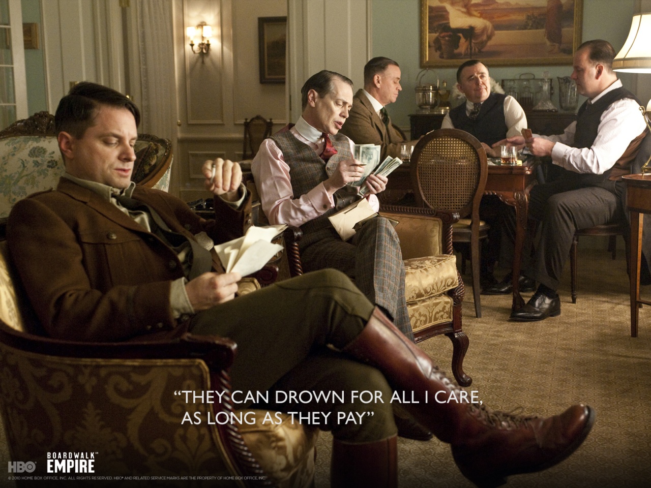 They can drown, while they pay - Boardwalk Empire